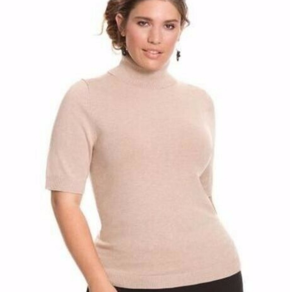 NWT Lane Bryant brown turtleneck plus 26/28